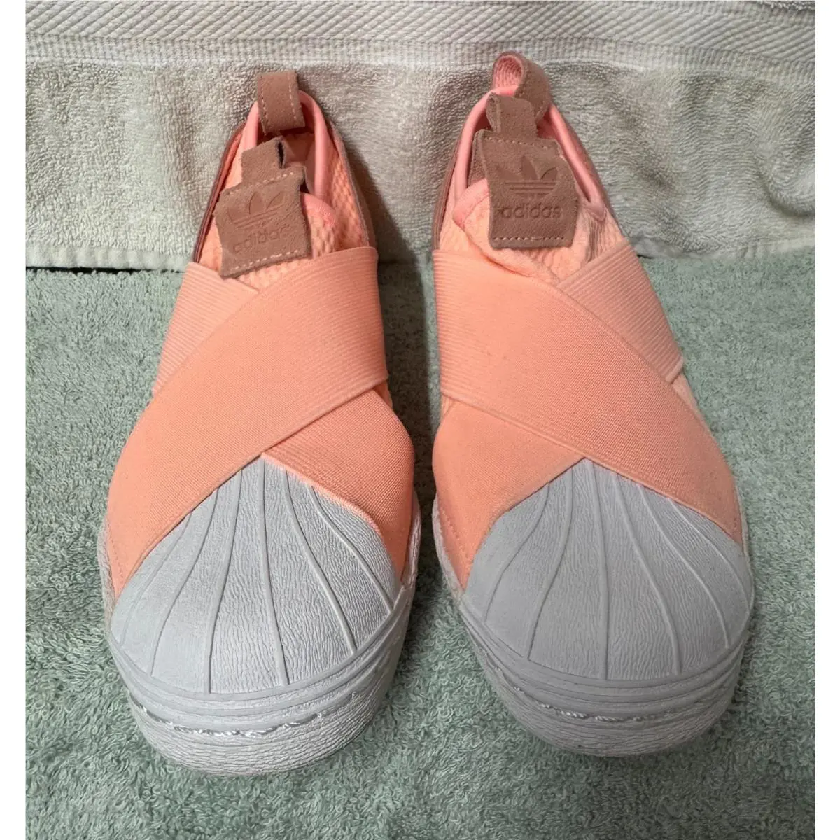 Adidas Originals Superstar Slip-on White/orange Size 5 AQ0919