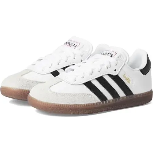 Adidas Samba Indoor Sneaker White/black/gum 1.5 US Unisex Little Kid
