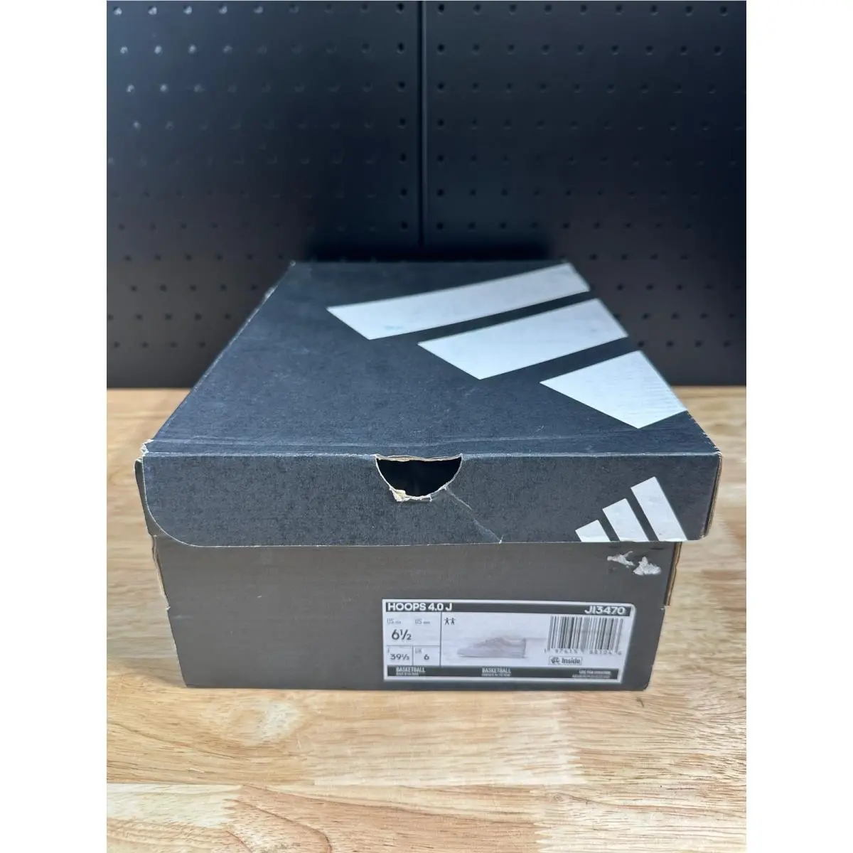 Size 6.5 - Adidas Hoops 4.0 White