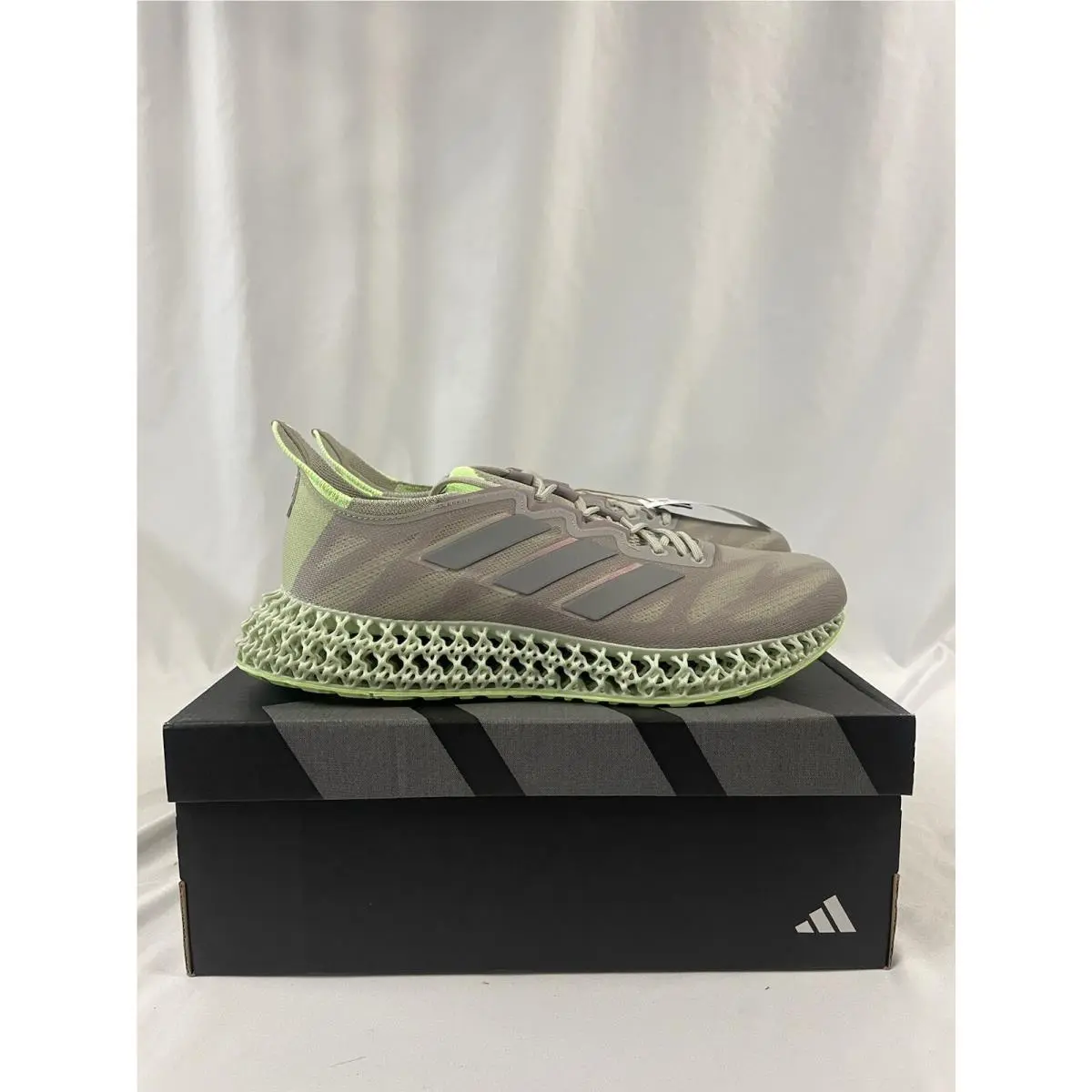 Adidas 4DFWD 3 Putty Grey Silver Green Running ID3499 Women`s Size 10.5