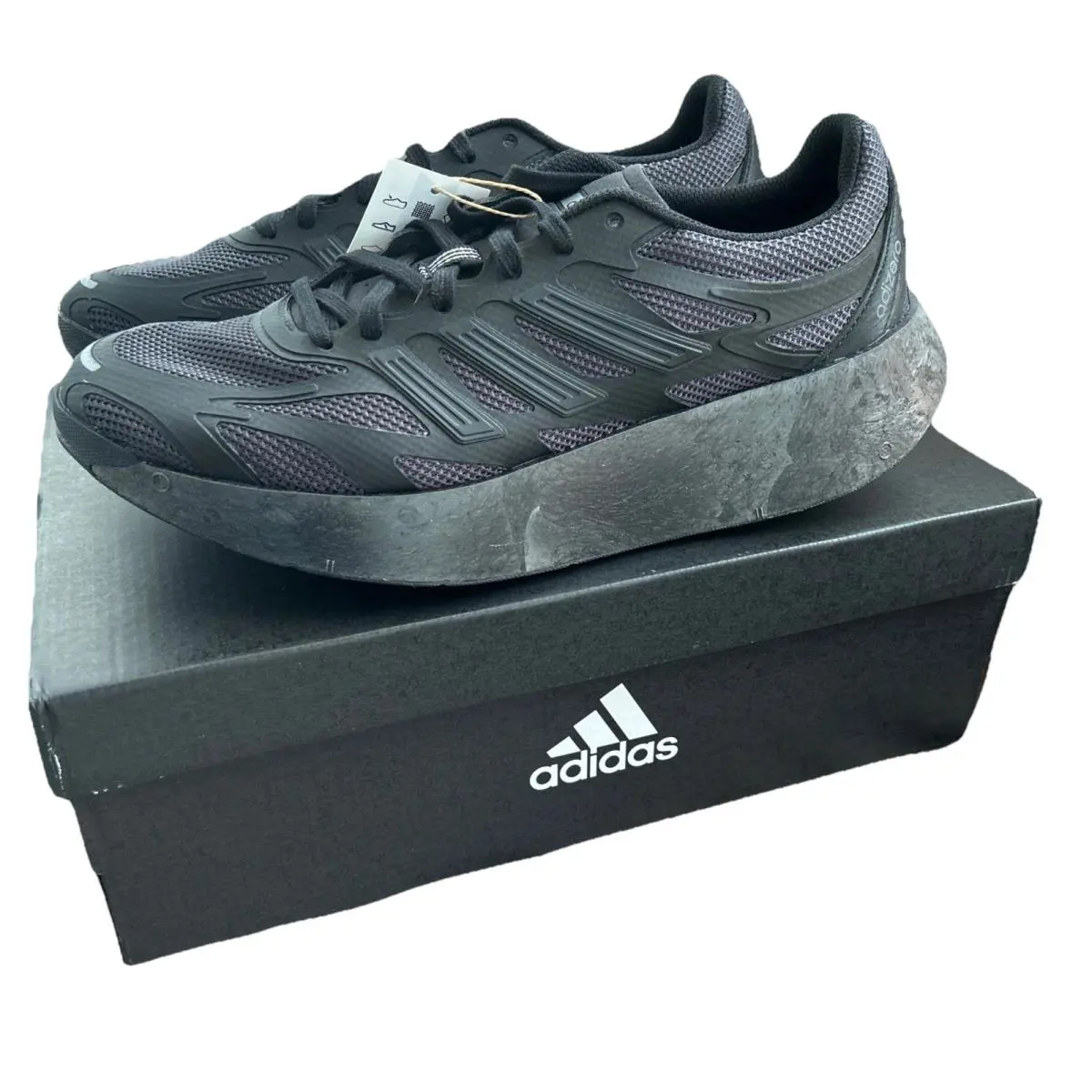 DS Men`s Adidas Adizero Aruku Black Triple 10.5 Sneakers Trainers Shoes