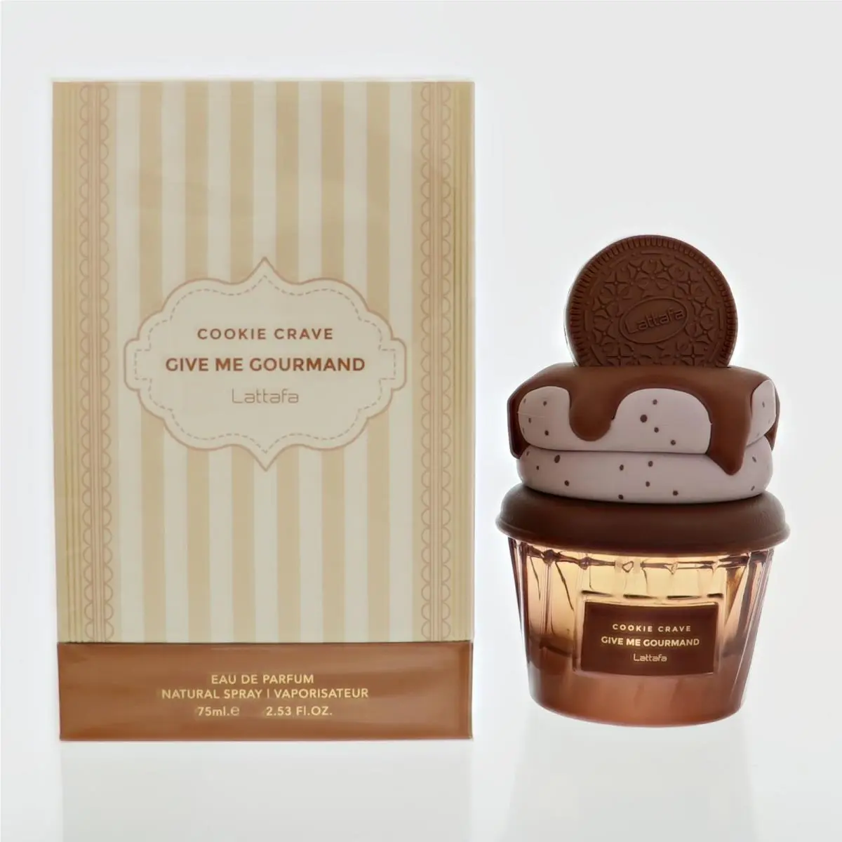Give Me Gourmand Cookie Crave by Lattafa Box For Men 2.53 Oz Eau De Parfum Spray