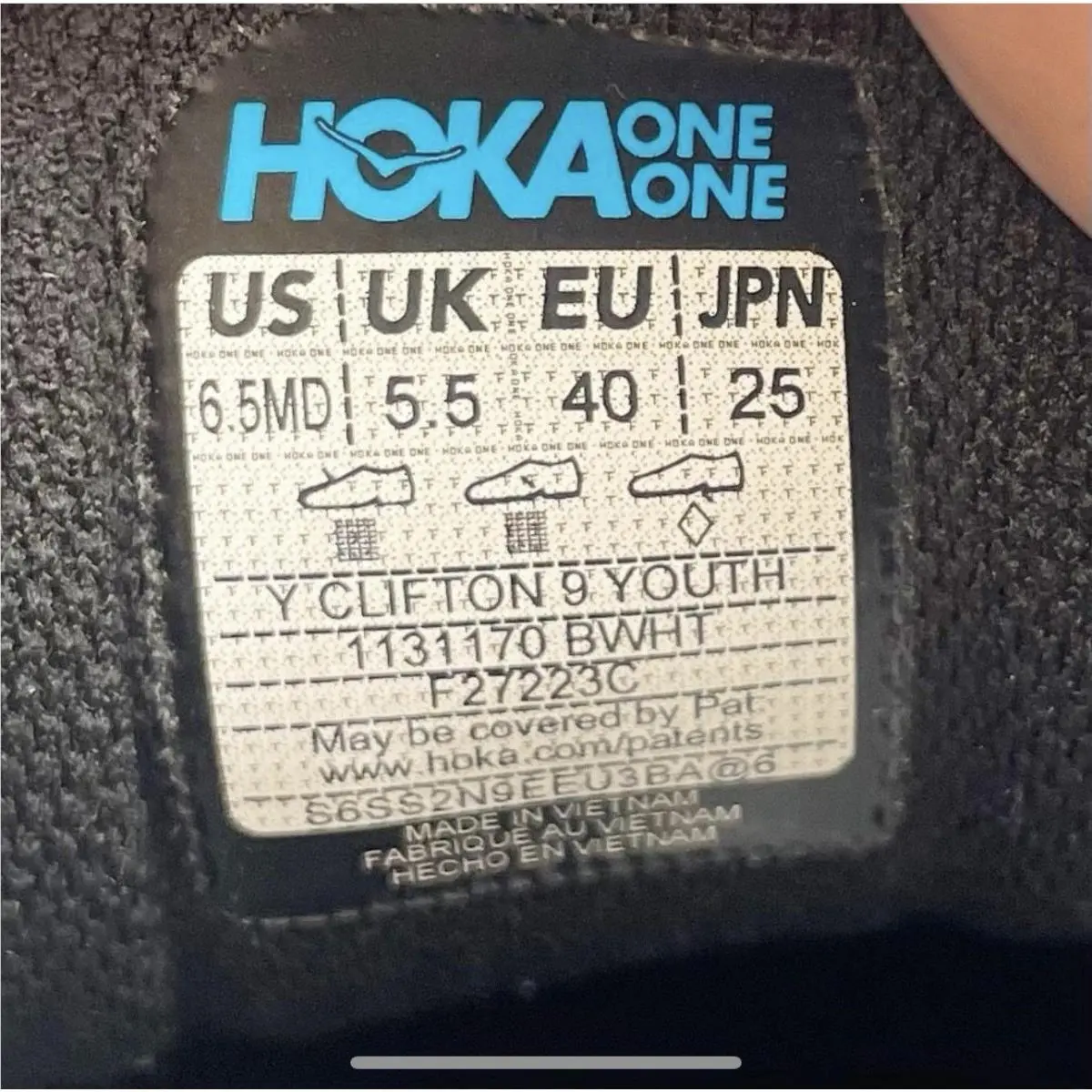Hoka shoes - Clifton 9 - Clifton - 1131170 BWHT - Black (UPC: 196565185181) 4
