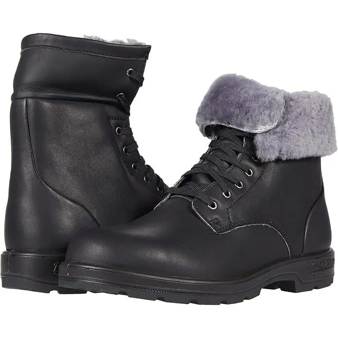 Blundstone Z46121 Mens Black Leather Waterproof Winter Lace-up Boot Size US 11 M - Black