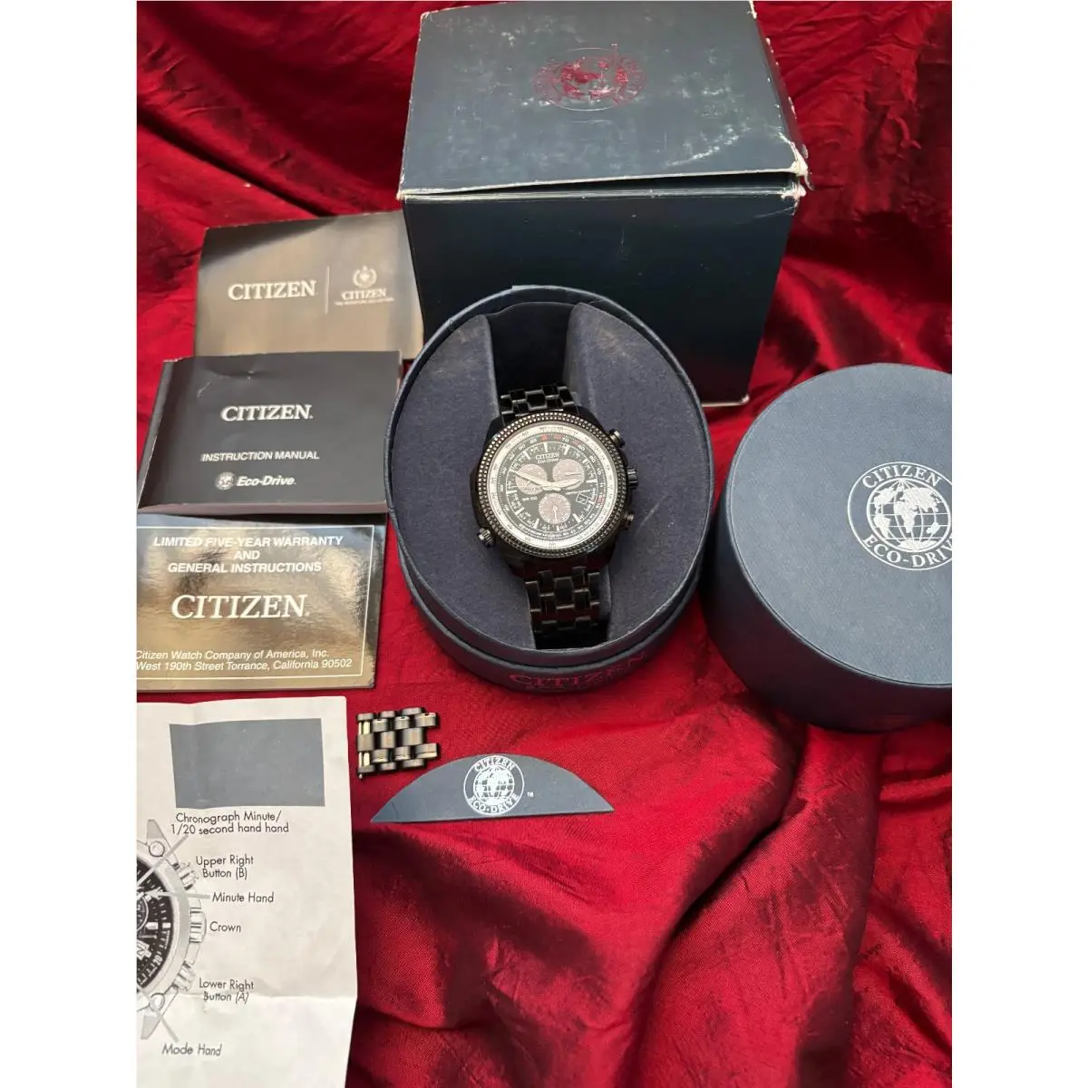 Citizen Eco-drive GN-4W-S Watch WR 10Bar Wristwatch Radio Controlled SS Band