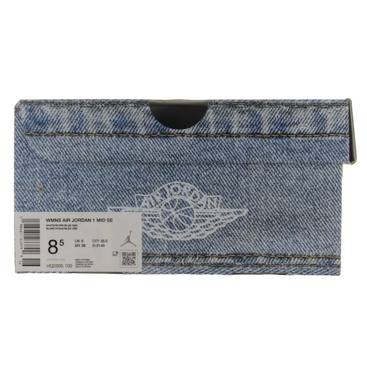 Nike shoes - Nike Air Jordan 1 Mid Denim - HQ2005 100 - White, Worn Blue, Sail, Gum Light 9