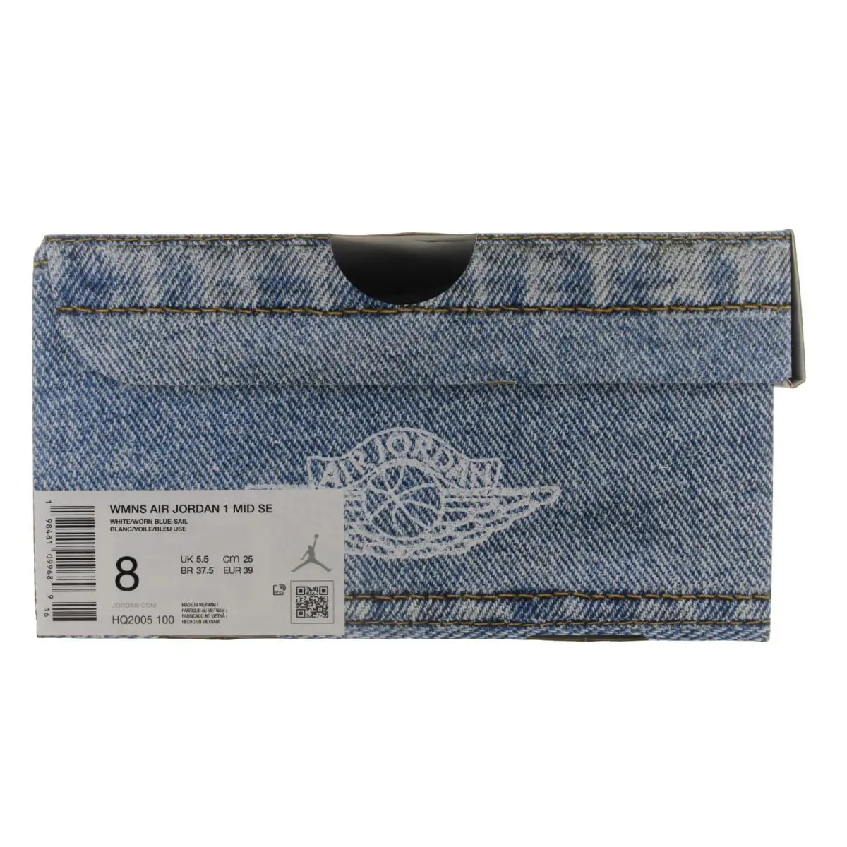 Nike shoes - Nike Air Jordan 1 Mid Denim - HQ2005 100 - White, Worn Blue, Sail, Gum Light 10