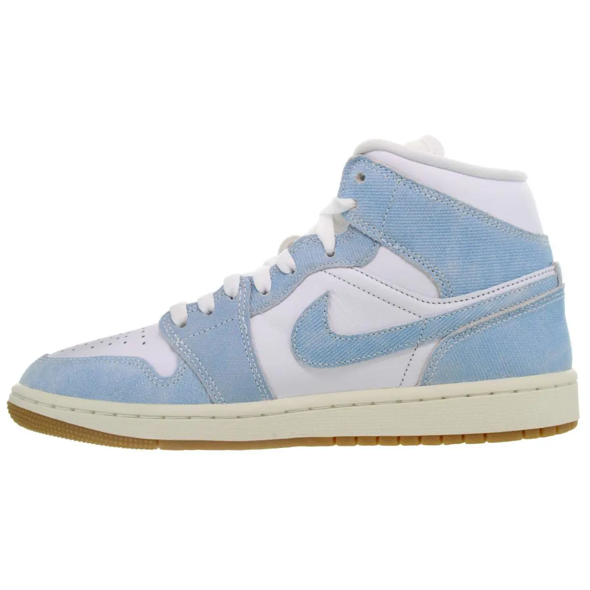 Nike shoes - Nike Air Jordan 1 Mid Denim - HQ2005 100 - White, Worn Blue, Sail, Gum Light 2