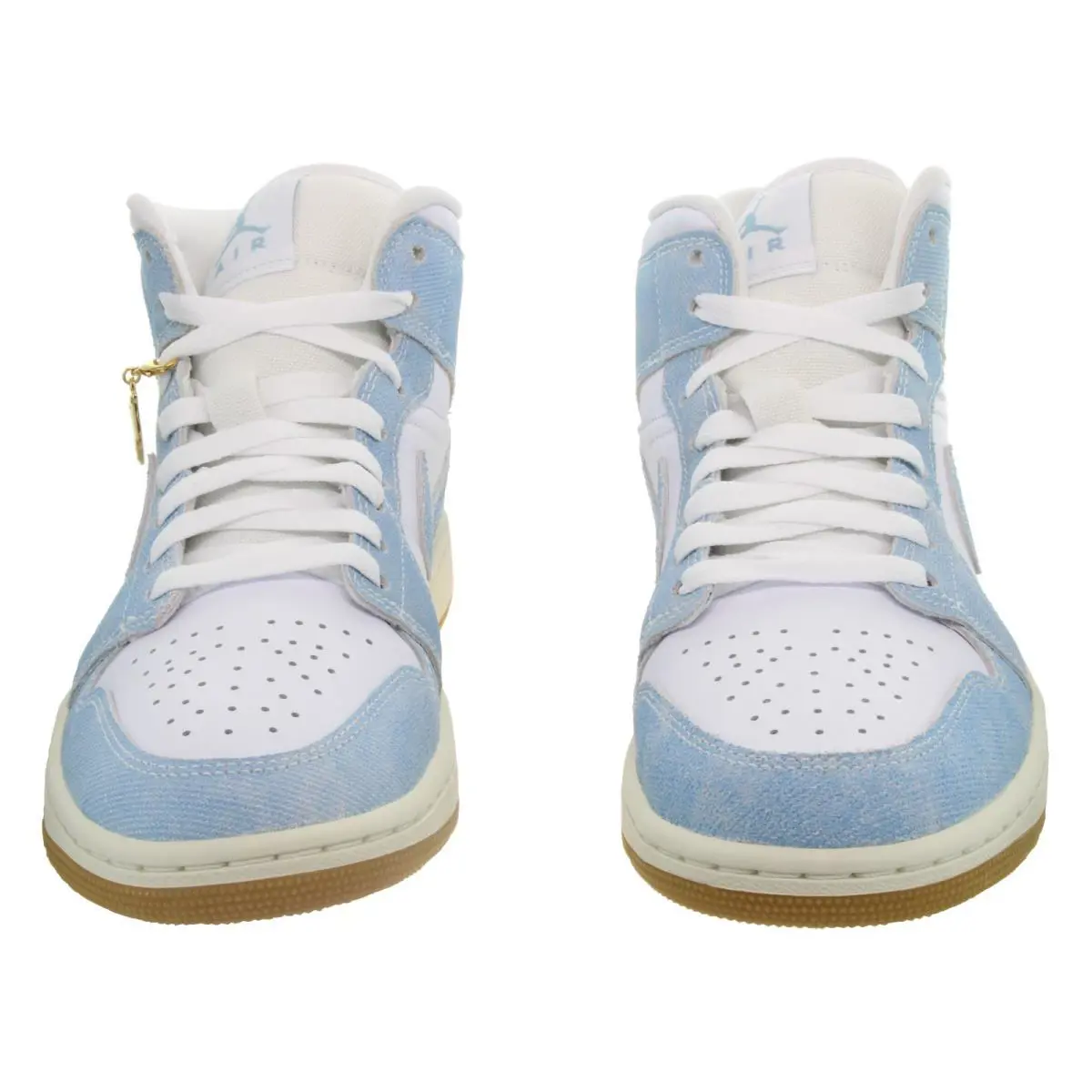 Nike shoes - Nike Air Jordan 1 Mid Denim - HQ2005 100 - White, Worn Blue, Sail, Gum Light 4