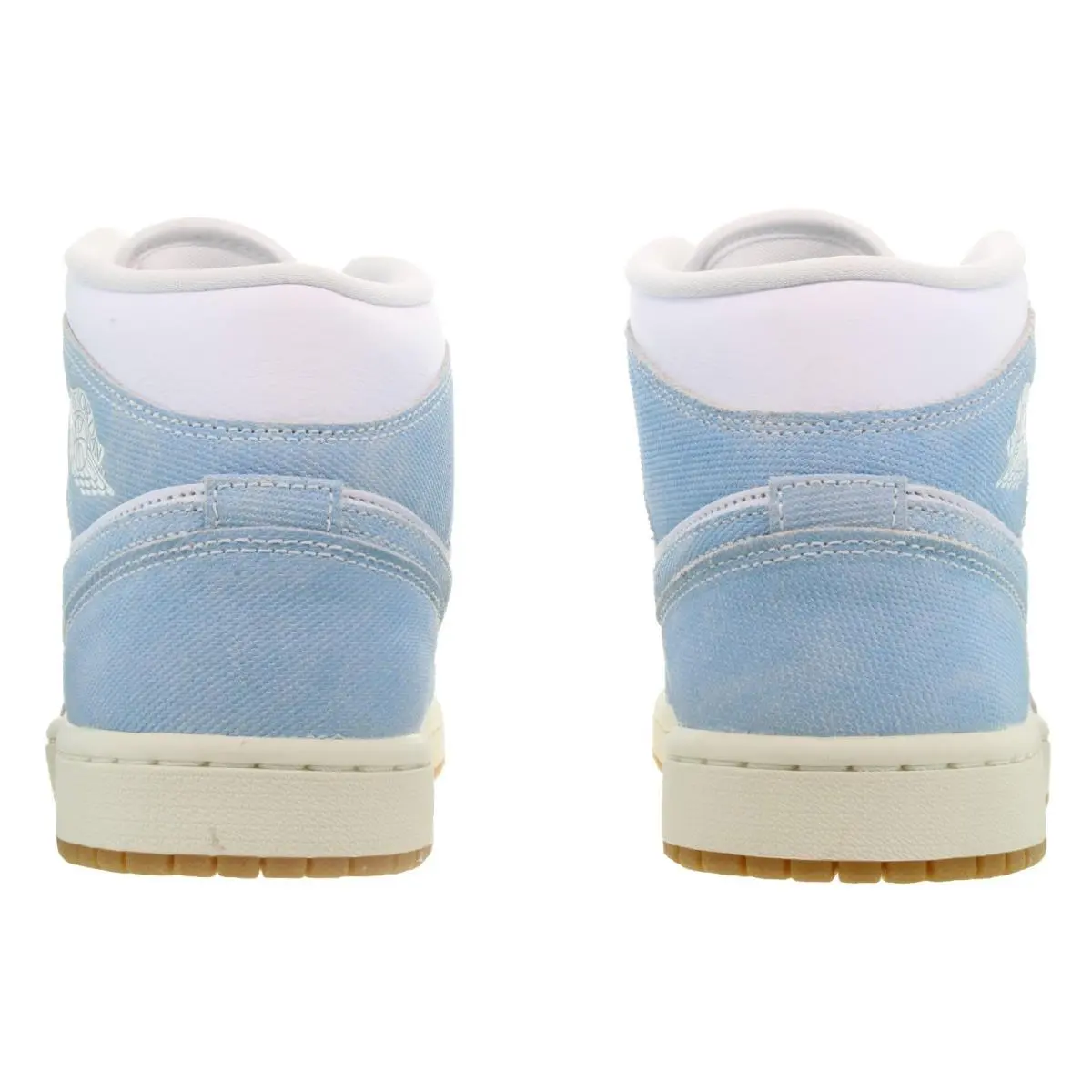 Nike shoes - Nike Air Jordan 1 Mid Denim - HQ2005 100 - White, Worn Blue, Sail, Gum Light 23