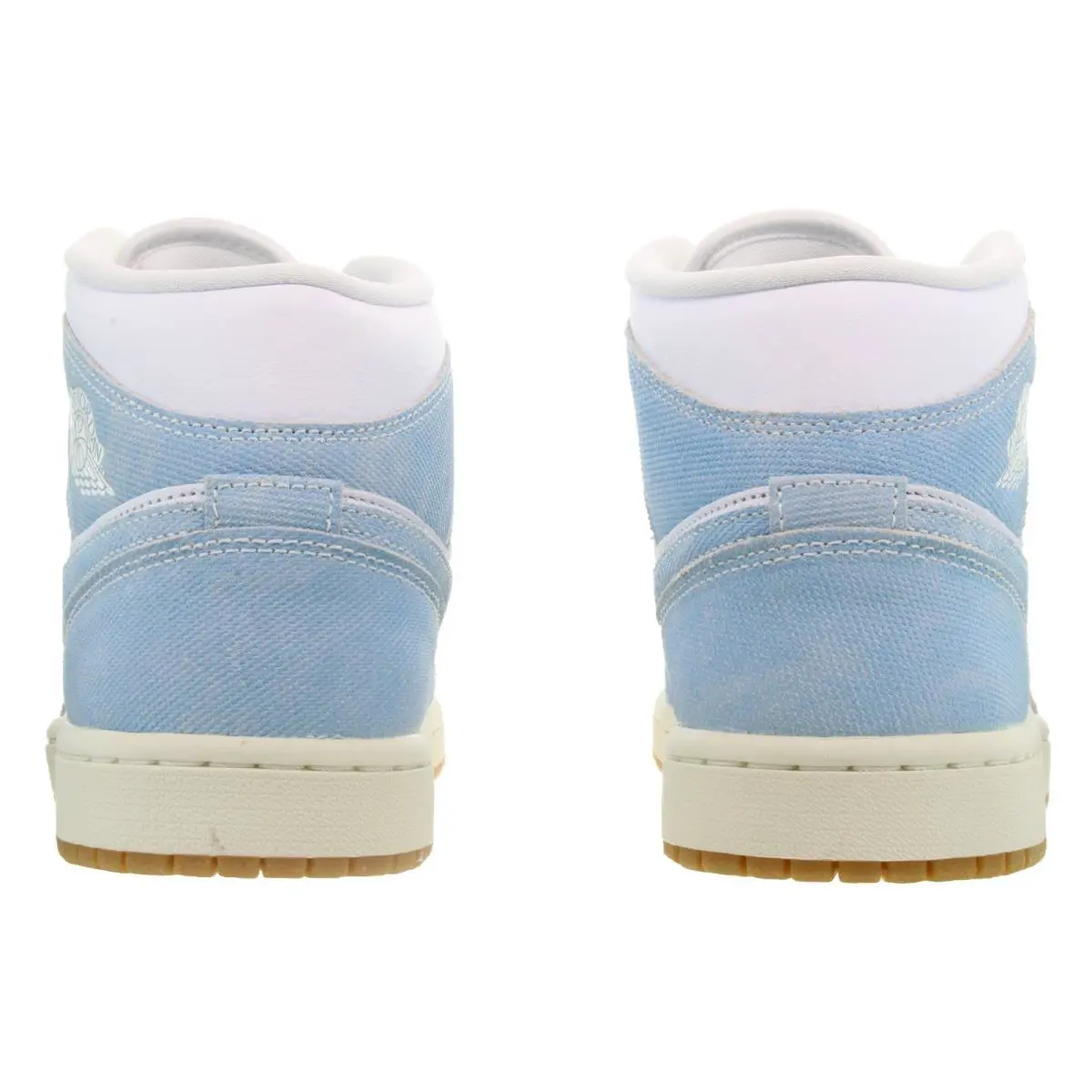 Nike shoes - Nike Air Jordan 1 Mid Denim - HQ2005 100 - White, Worn Blue, Sail, Gum Light 22