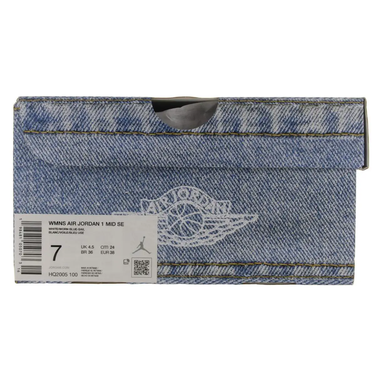 Nike shoes - Nike Air Jordan 1 Mid Denim - HQ2005 100 - White, Worn Blue, Sail, Gum Light 27