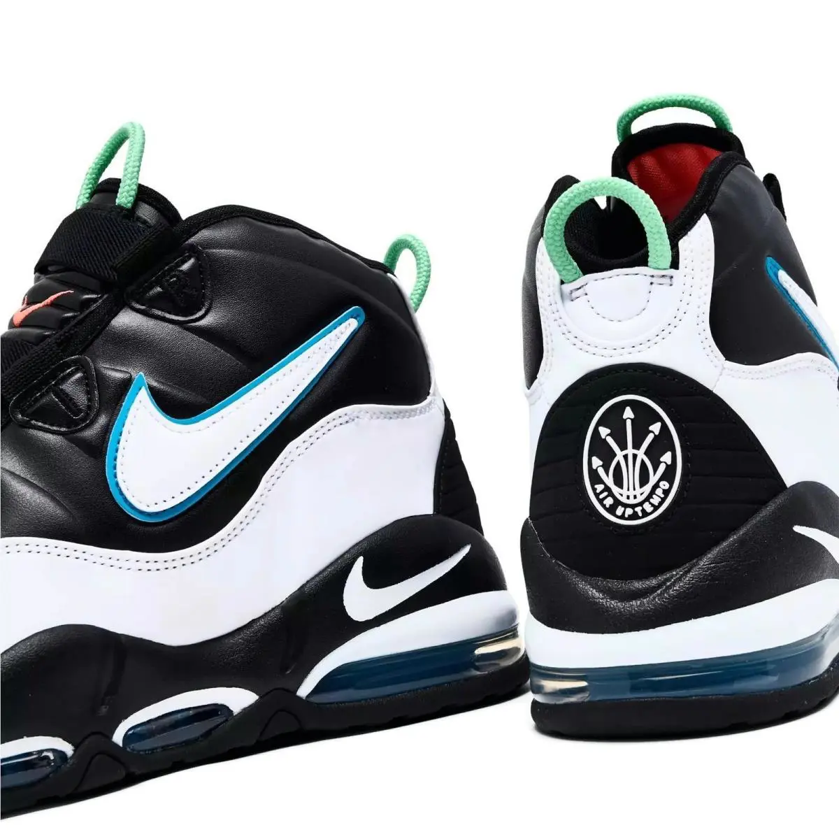 Nike shoes - Nike Air Max Uptempo - Air Max Uptempo - Black, Maufacturer: Black/White/Orion Blue/Crimson Pulse/Green Glow 3