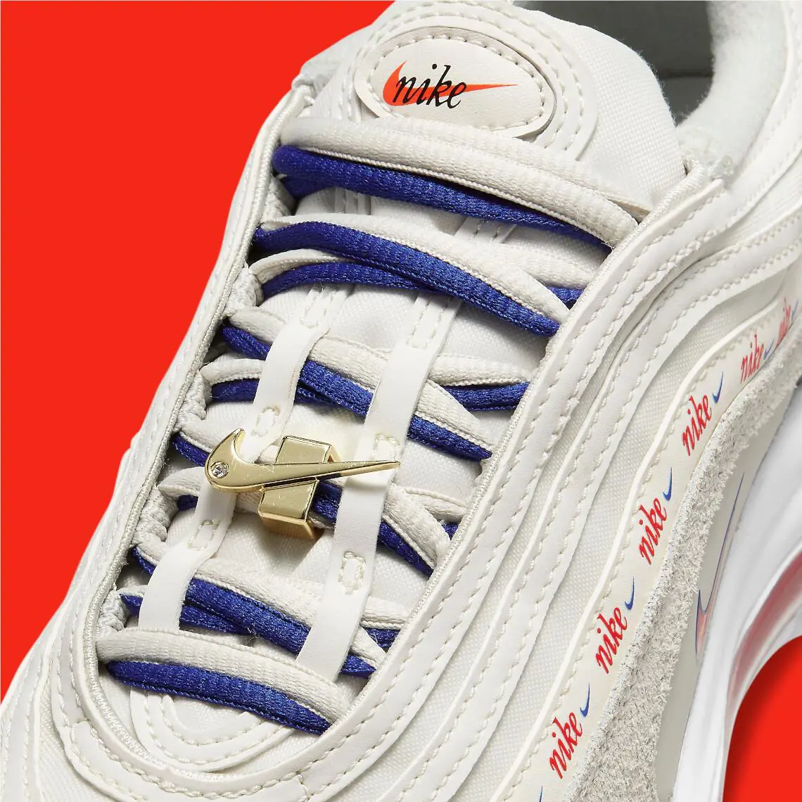 Nike shoes - Light Bone/Deep Royal Blue/White/University Red 7