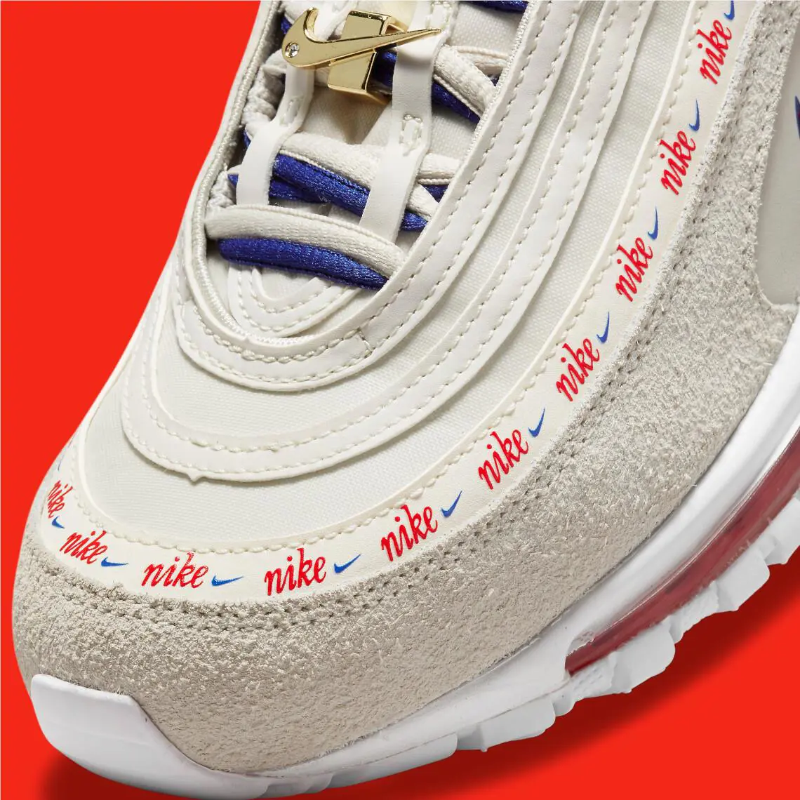 Nike shoes - Light Bone/Deep Royal Blue/White/University Red 5