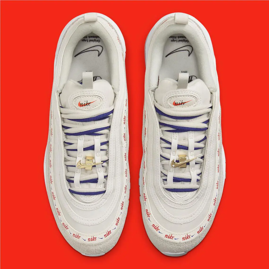 Nike shoes - Light Bone/Deep Royal Blue/White/University Red 11