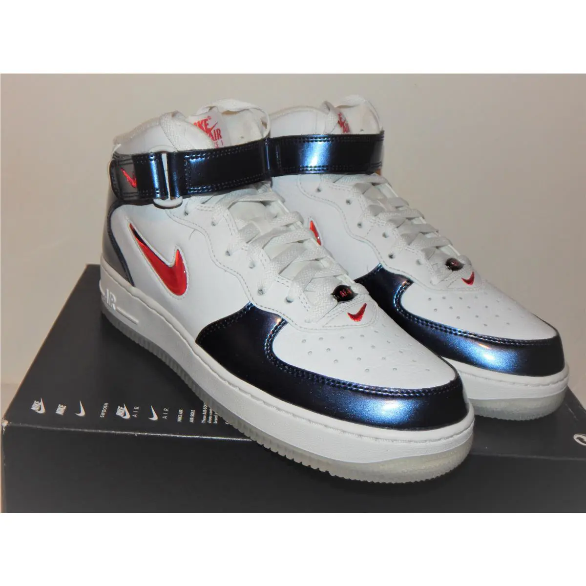 Nike shoes - Air Force 1 Mid QS - DH5623 - White, Red, Blue, s: White / Red / Blue, Manufacturer: 101 0