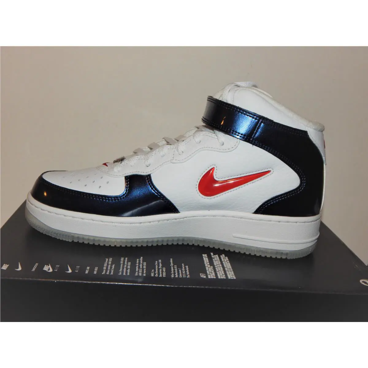 Nike shoes - Air Force 1 Mid QS - DH5623 - White, Red, Blue, s: White / Red / Blue, Manufacturer: 101 2