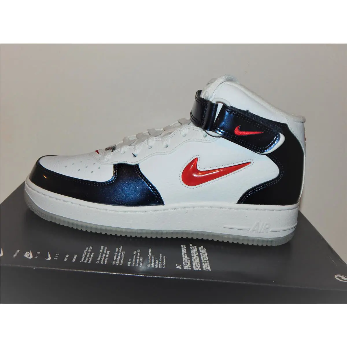 Nike shoes - Air Force 1 Mid QS - DH5623 - White, Red, Blue, s: White / Red / Blue, Manufacturer: 101 3