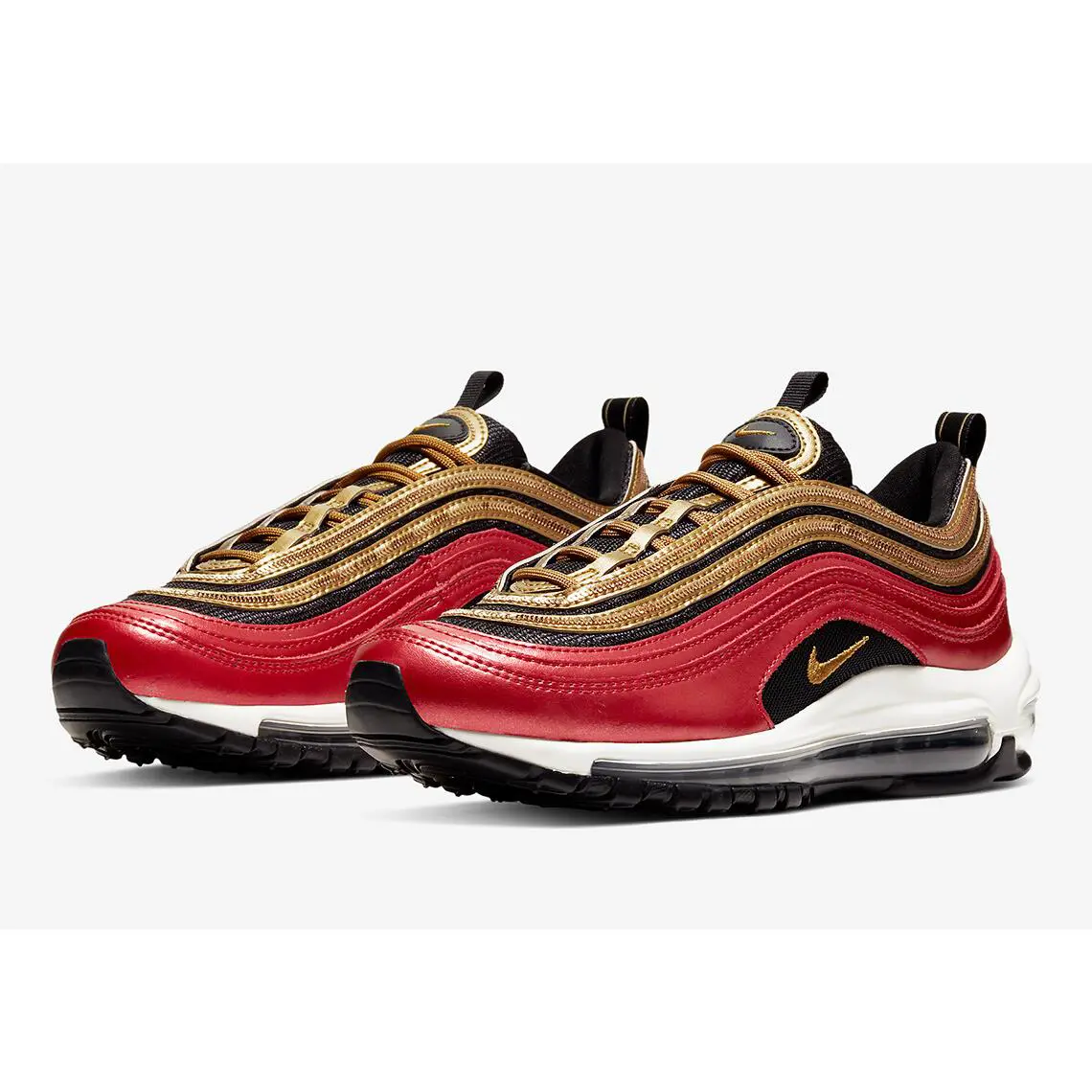 Nike shoes - University Red, Metallic Gold 9