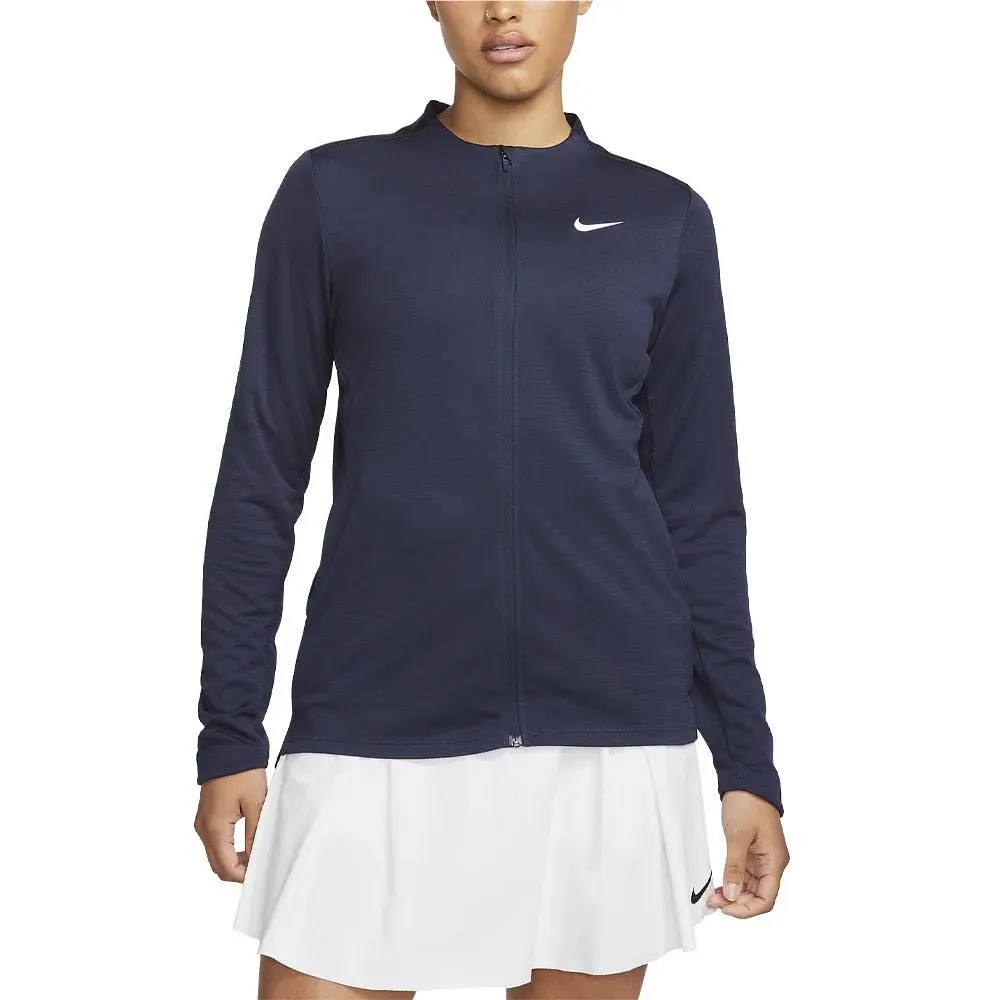 Nike Dri-fit Club UV Advantage Full-zip Golf Jacket Obsidian/white - FW23 Women - White