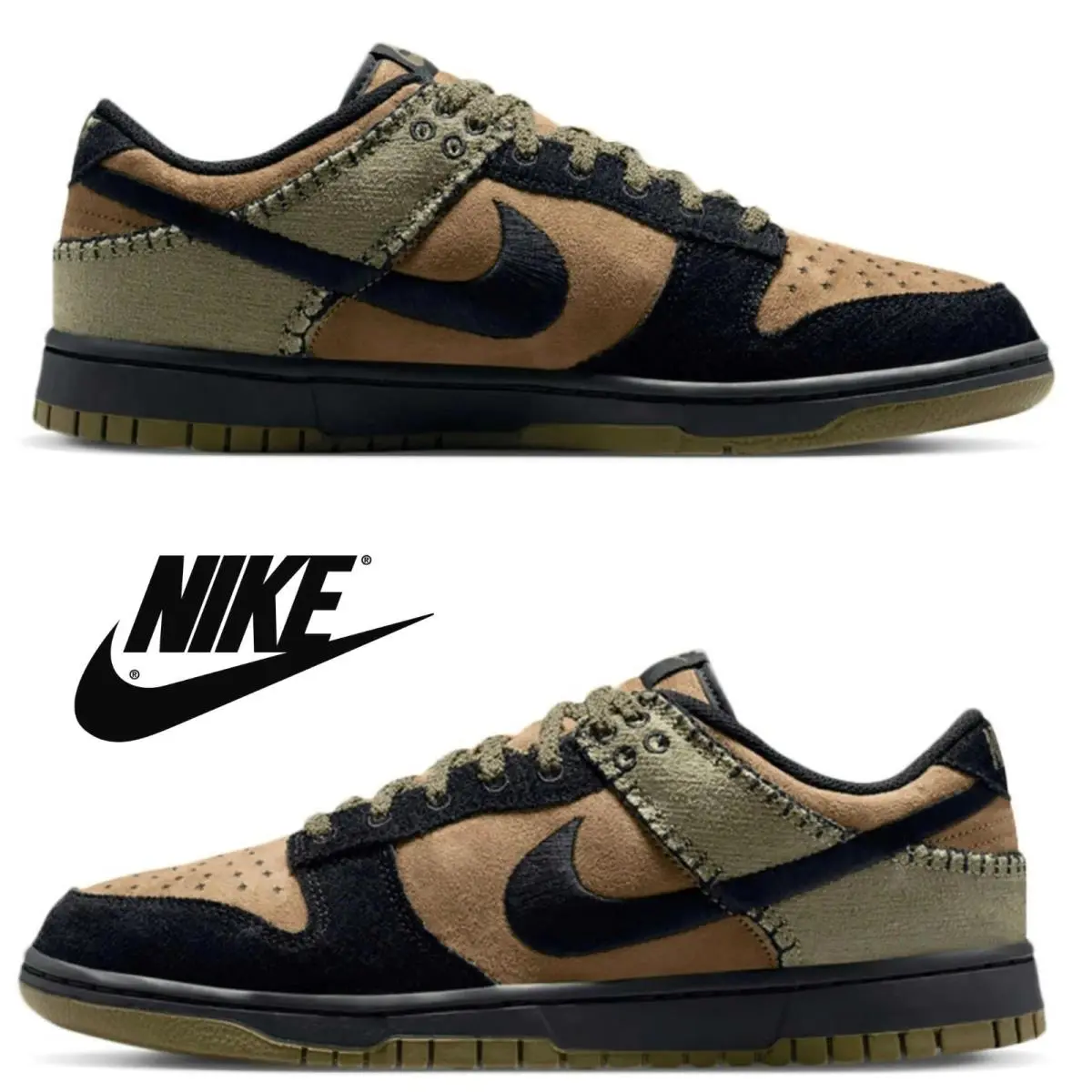 Nike shoes - Nike Dunks - Dunks - Brown, Maufacturer: Brown Kelp | Black | Medium Olive 15