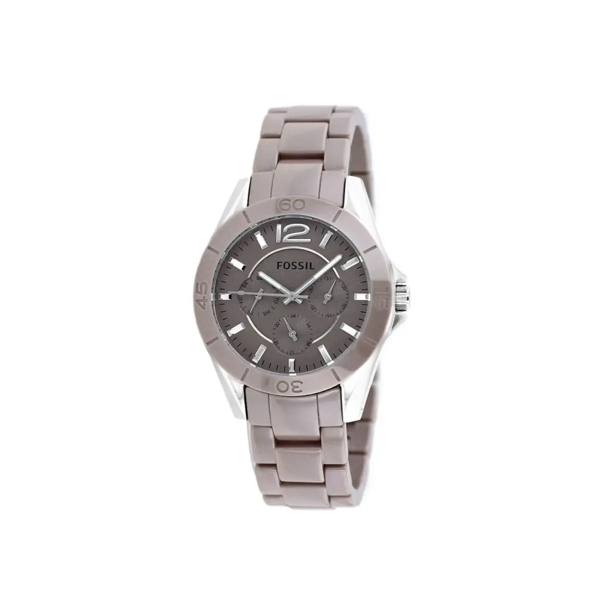Fossil Women`s Riley Beige Dial Watch - CE1065