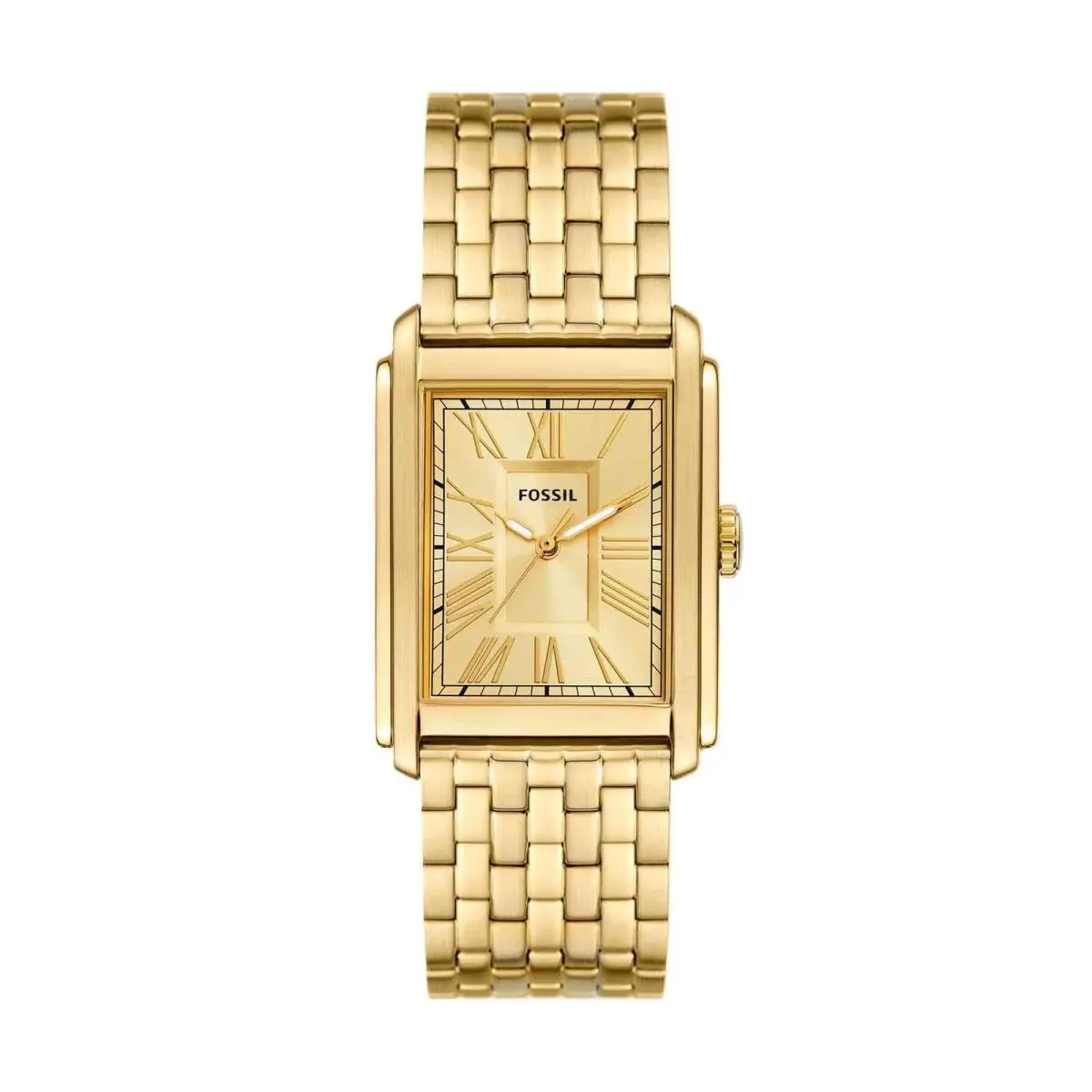 Fossil Men`s Watch Carraway Quartz Stainless Steel Three-hand 32MM Gold
