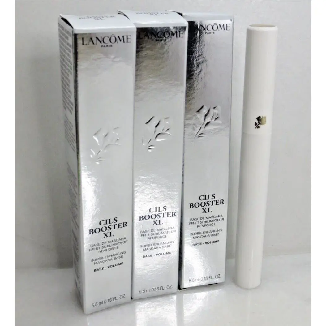 Lancome Cils Booster XL Super-enhancing Mascara Base Volume 0.18 OZ - 3 Pcs
