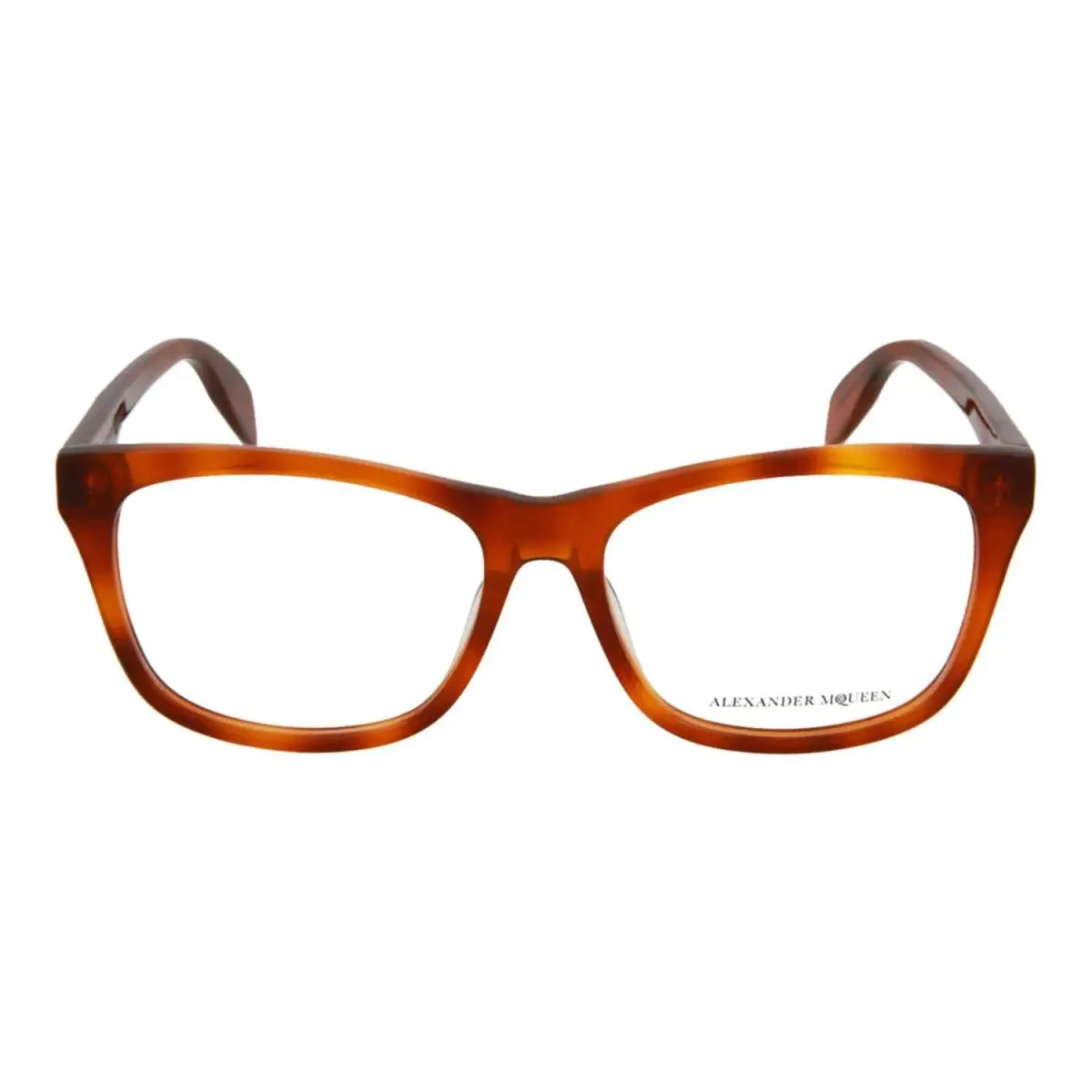 Alexander Mcqueen Mcq AM01480 Amber Tortoise Eyeglass Frames 55-16-145