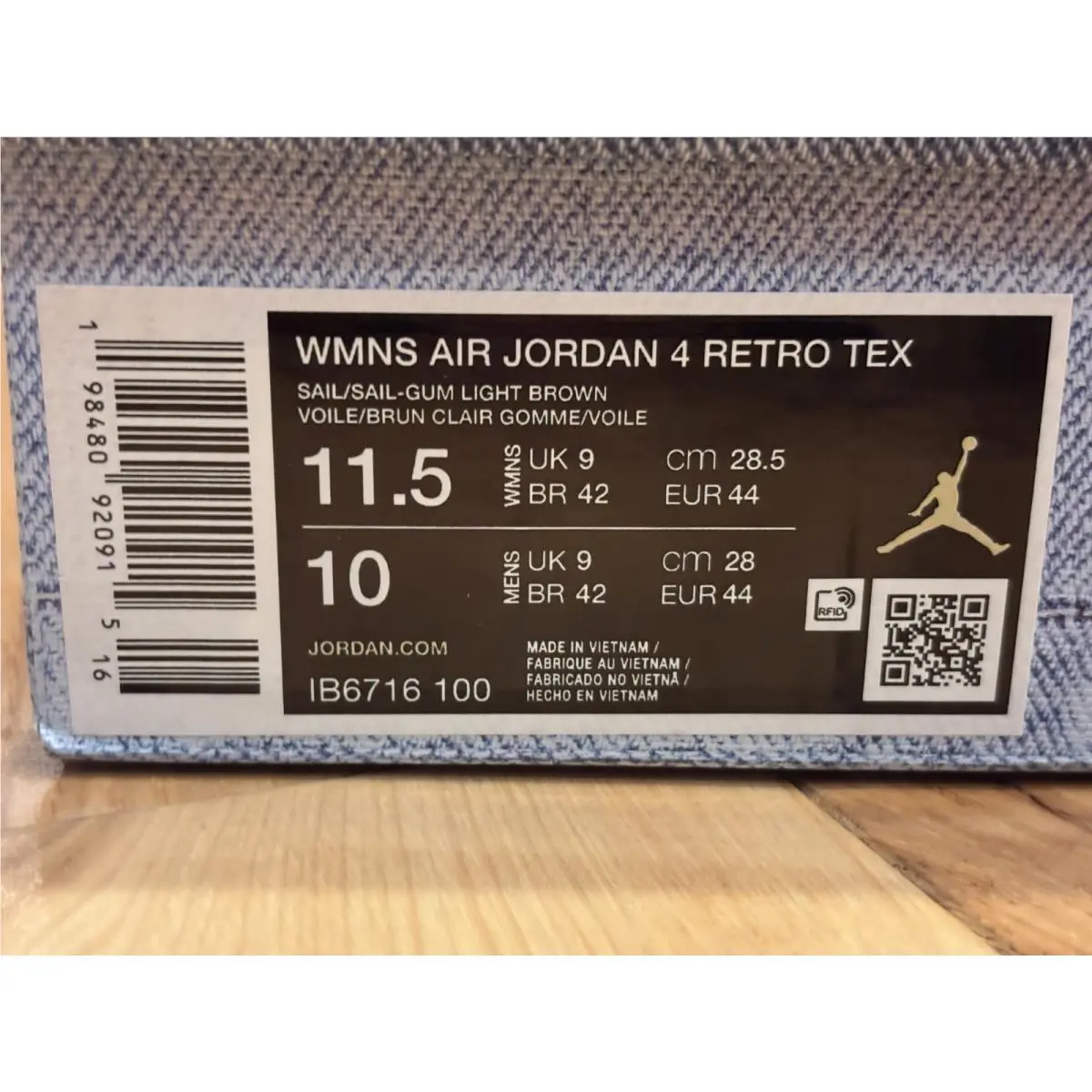 Nike shoes - Air Jordan 4 - Air - IB6716-100 - Blue (UPC: 198480941118) 8