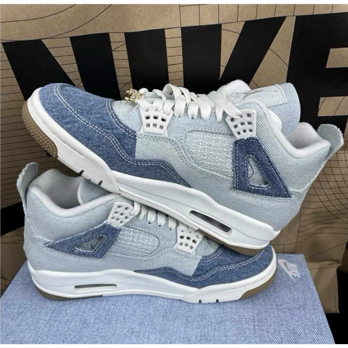 Nike shoes - Women`s Air Jordan 4 Retro Tex - IB6716 100 - Sail / Sail-Gum Light Brown (UPC: 198480920915) 0