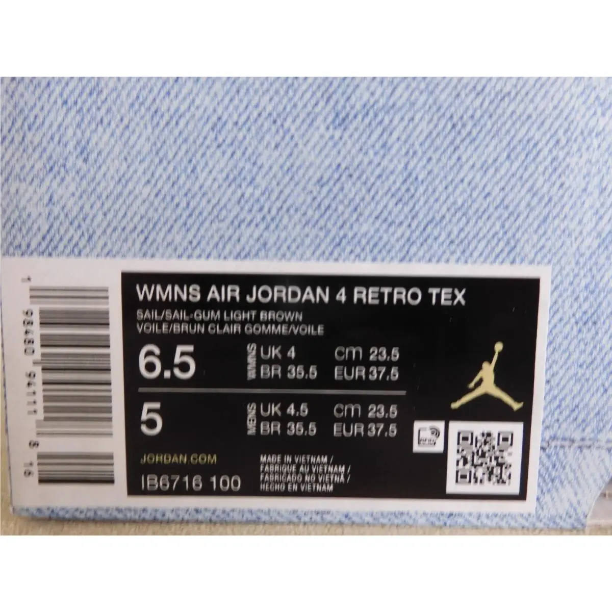 Nike shoes - Air Jordan 4 - Air - IB6716-100 - Blue (UPC: 198480941118) 6