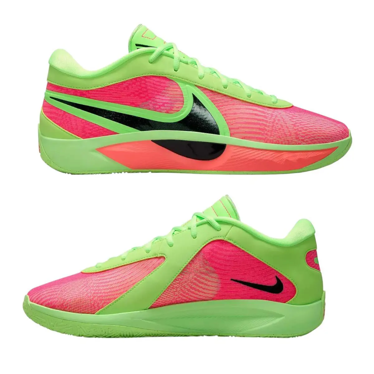 Nike Giannis Freak 6 Nrg Basketball Shoes Mens Size 10.5 Lime Pink HJ9109-300 - Green
