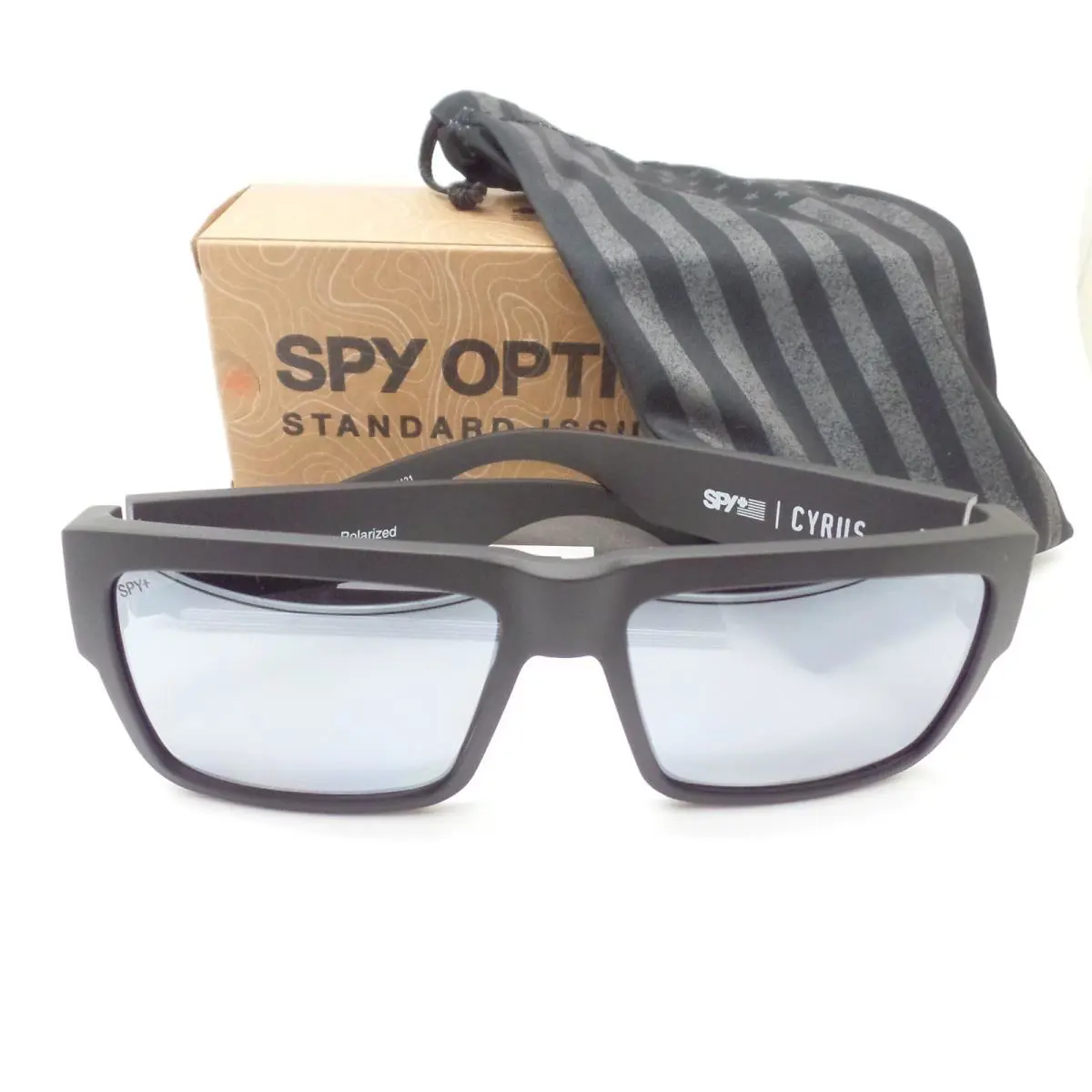 Spy Optics Cyrus Sosi Matte Black Silver Spectra Mirror Sunglasses