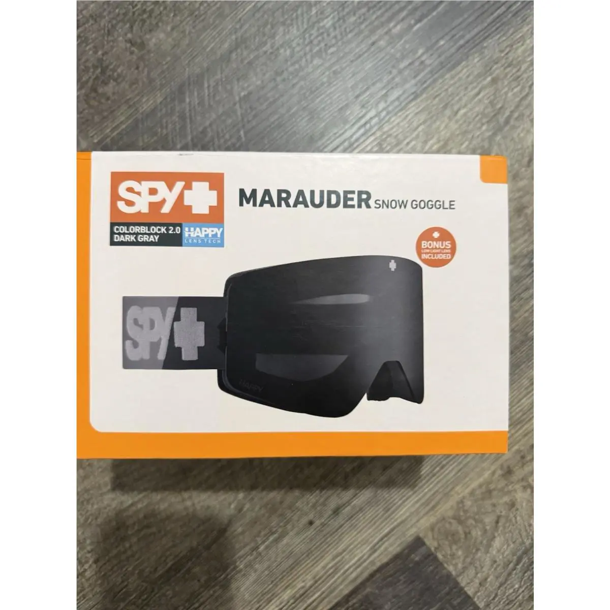 Spy Optic Marauder Snow Goggles - Colorblock 2.0 Dark Gray / Black Mirror +bonus