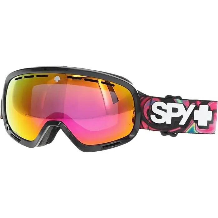Spy Optic R3103 Marshall Psychedelic Happy Rose Pink Spectra Snow Goggle - Frame: Black, Lens: Pink