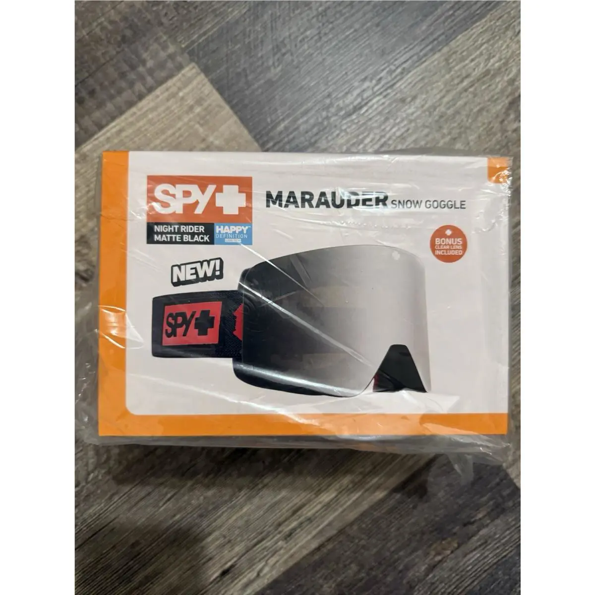 Spy Optic Marauder Snow Goggles - Night Rider Matte Black / Silver Mirr + Bonus
