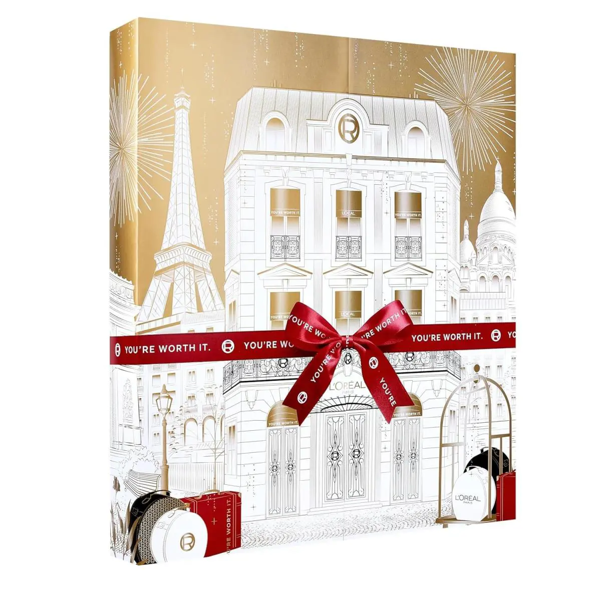 L`oreal Paris 24 Day Beauty Advent Calendar 2025 Holiday Gift Set Includes Delu