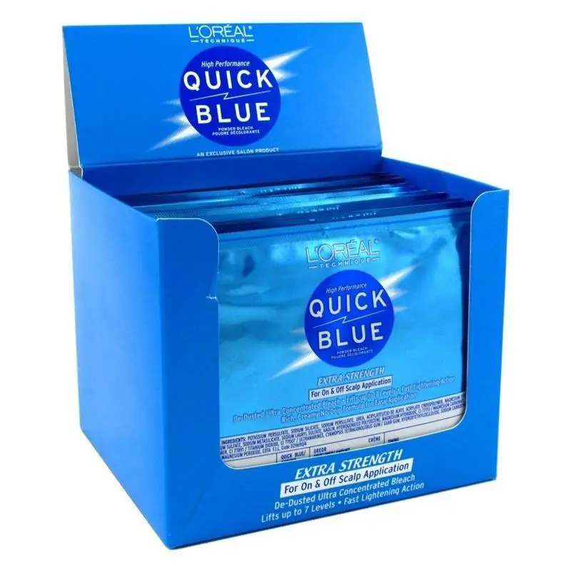 BL Loreal Quick Blue Powdr Bleach 1 oz Packs X 12 Pieces