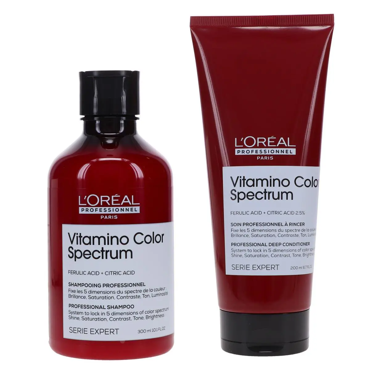 L`oreal Professionnel Vitamino Color Spectrum Shampoo 10.1 OZ Conditioner 6.7