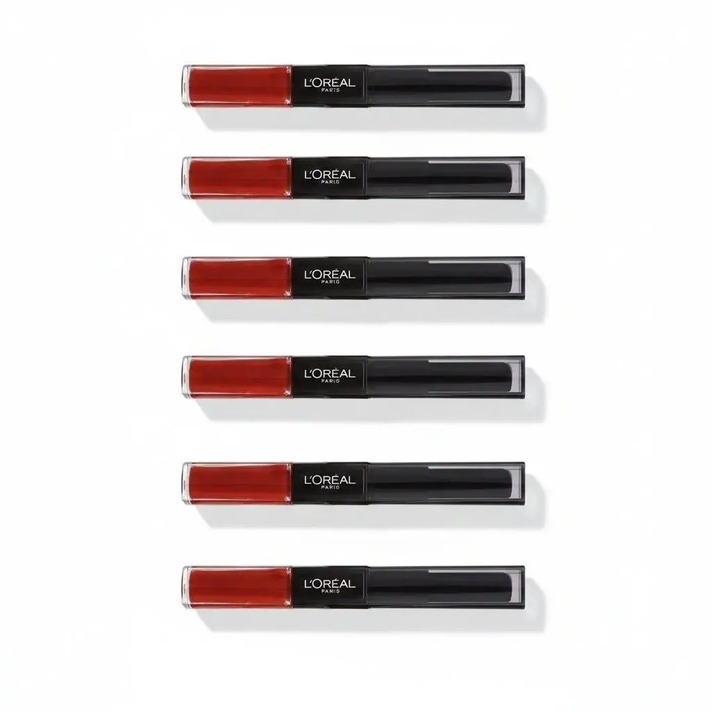 L`oreal Paris Infallible Pro Last 2 Step Lipstick Continual Crimson 6 Pack