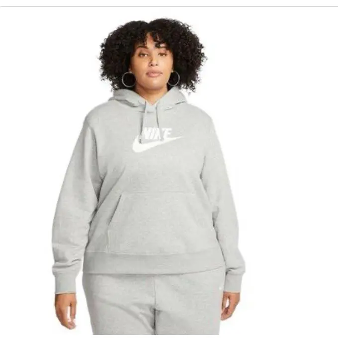 2 Piece  Women s Set Hoodie and Joggers Gray 2X by Nike