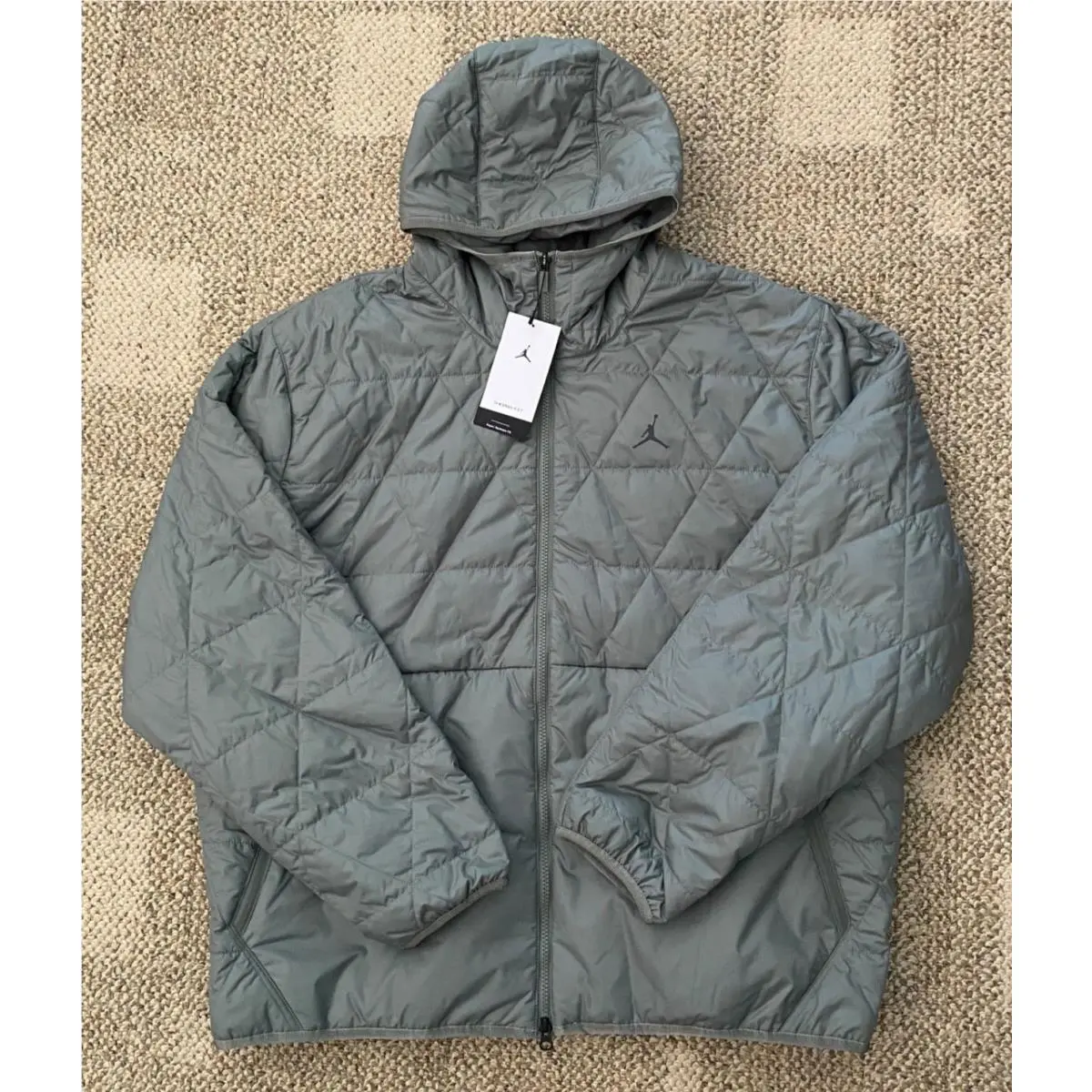 Jordan Nike Jacket Coat Sport Therma-fit Repel FZ3162-351 Green Men`s 2XL Xxl