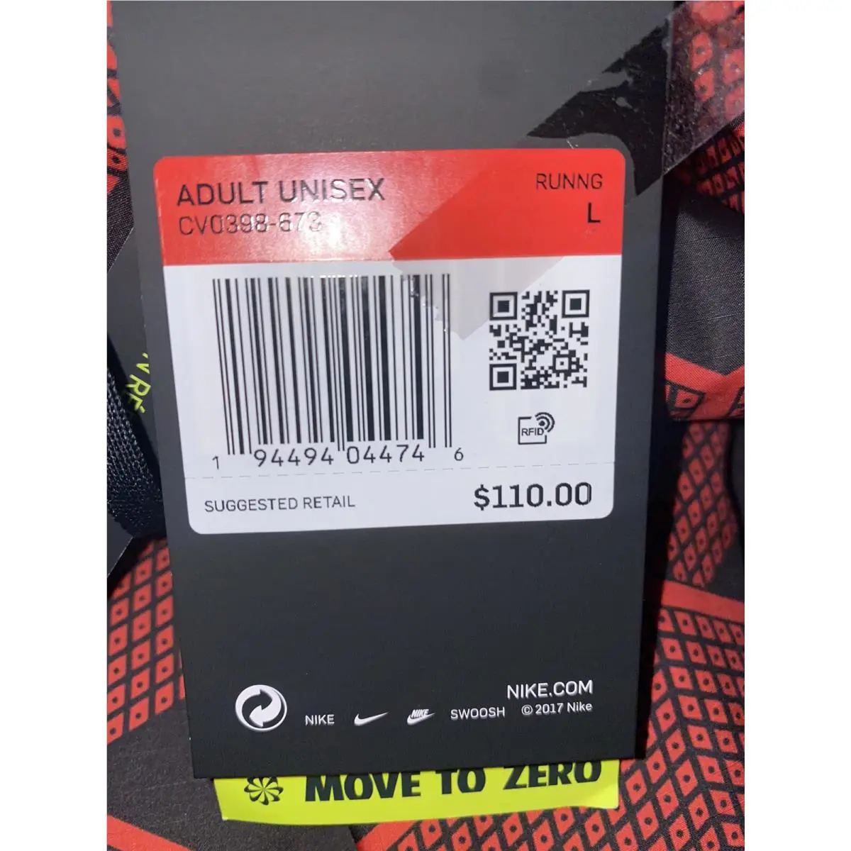 Nike clothing - Nike CV0398 - Black/Red (UPC: 194494044739) 4