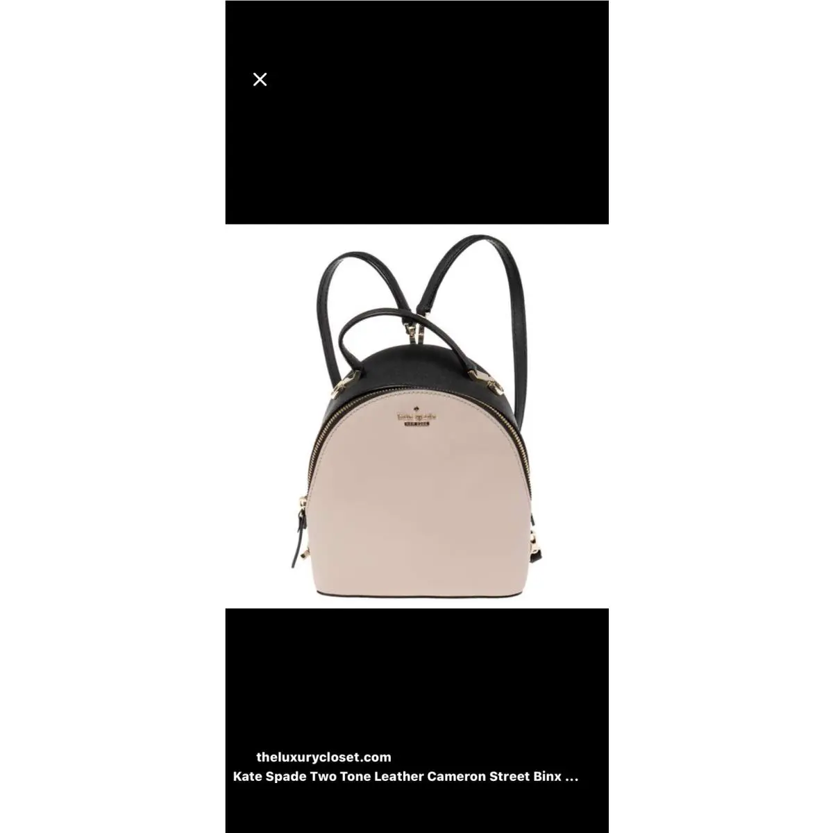 Kate Spade Cameron Street Binx Crossbody Blush Black PXRU9129