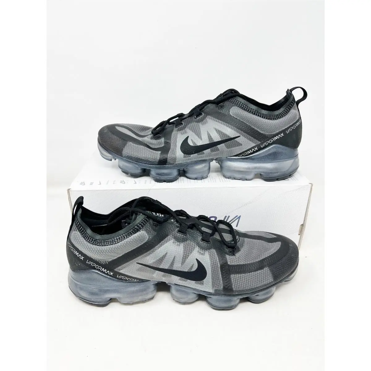 Nike Air Vapormax 2019 Grey Black Sneakers AR6631-004 Mens Size 11.5