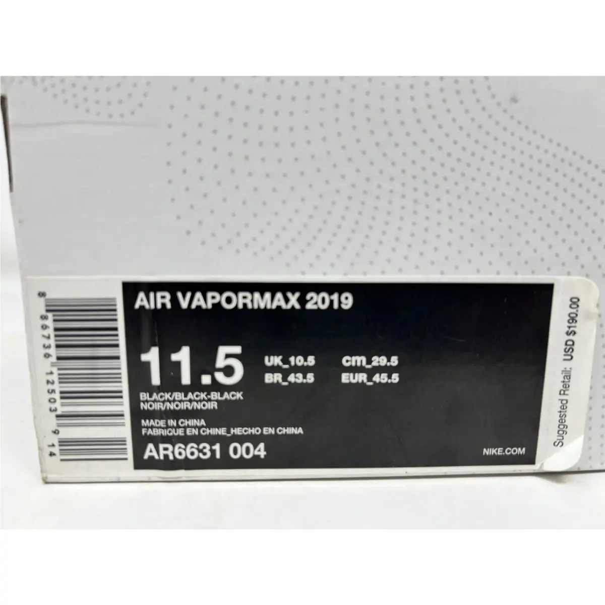 Nike shoes - Nike Air VaporMax - Air VaporMax - AR6631004 - Black 6