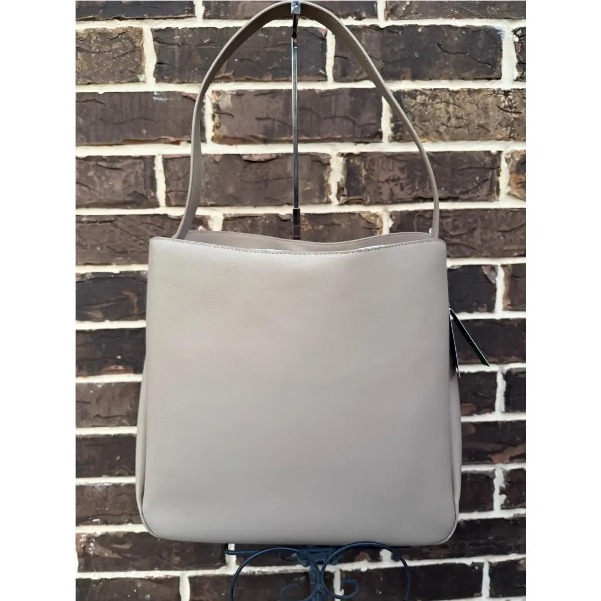 Kate Spade NY Grace Timeless Taupe Leather Hobo Shoulder Bag Leather