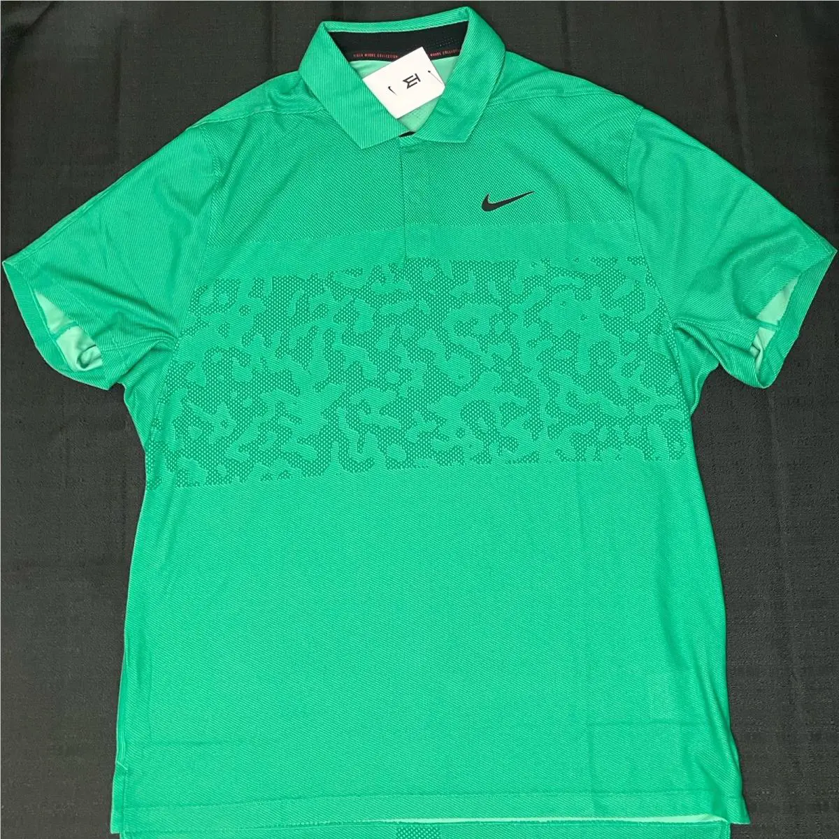 Nike clothing - Tiger Woods Dri Fit ADV Polo - Field Green Black 2